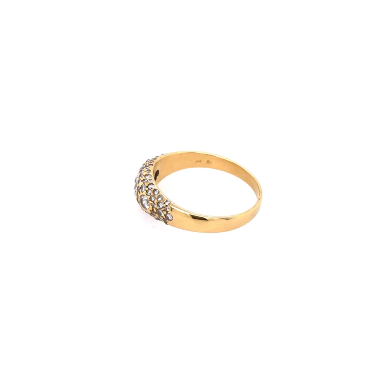 Exklusiver Ring Gelbgold 750 mit Brillanten