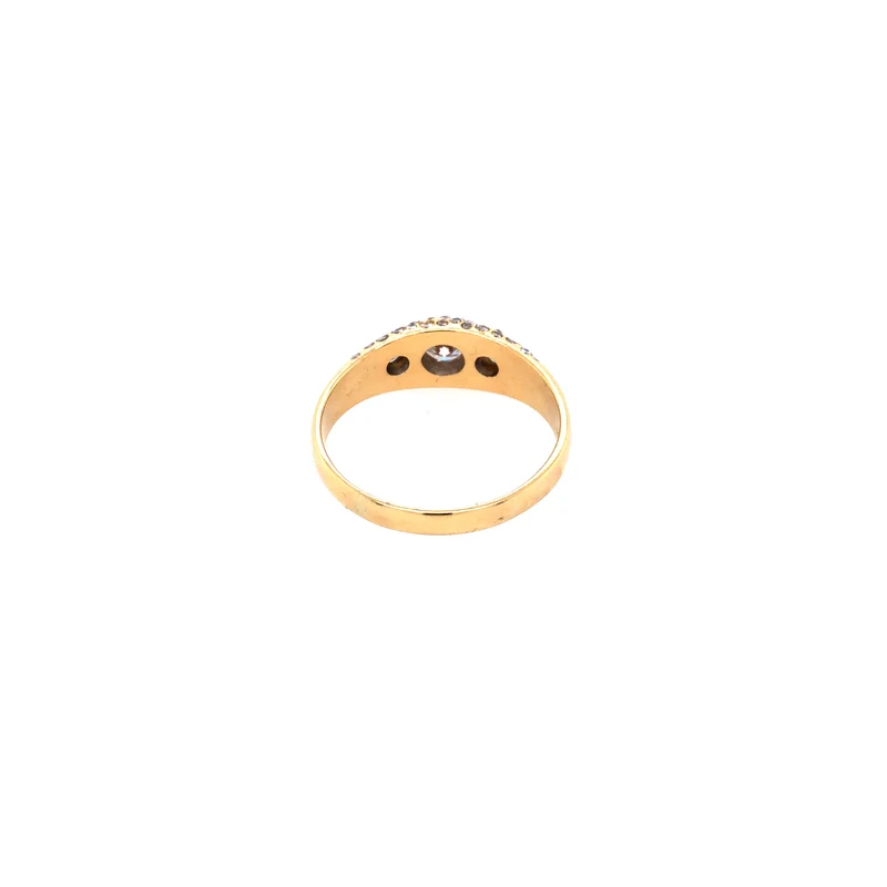 Exklusiver Ring Gelbgold 750 mit Brillanten