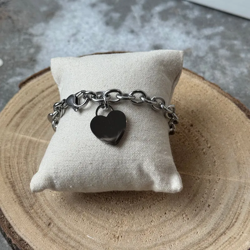 HEAVY HEART Armband | Silber