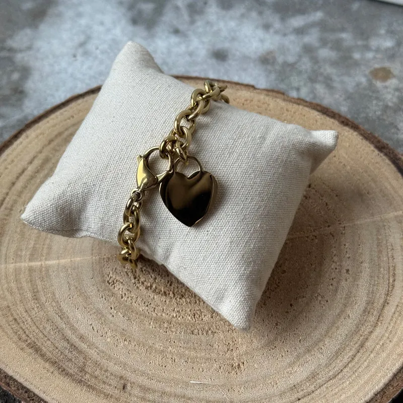 HEAVY HEART Armband | Gold