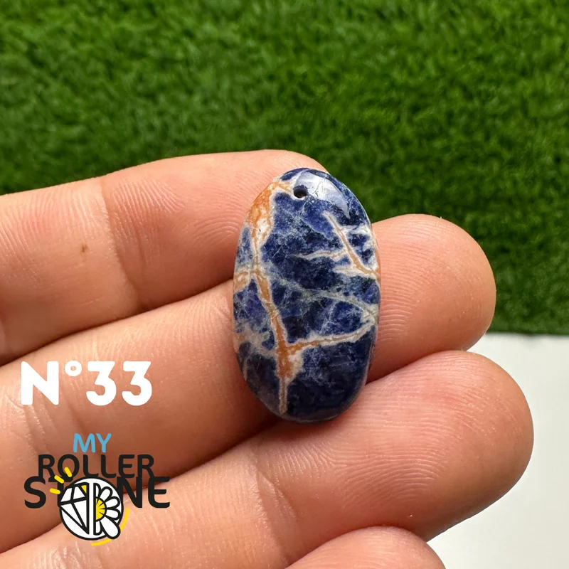 5A Orange Sodalith Freeform Anhänger