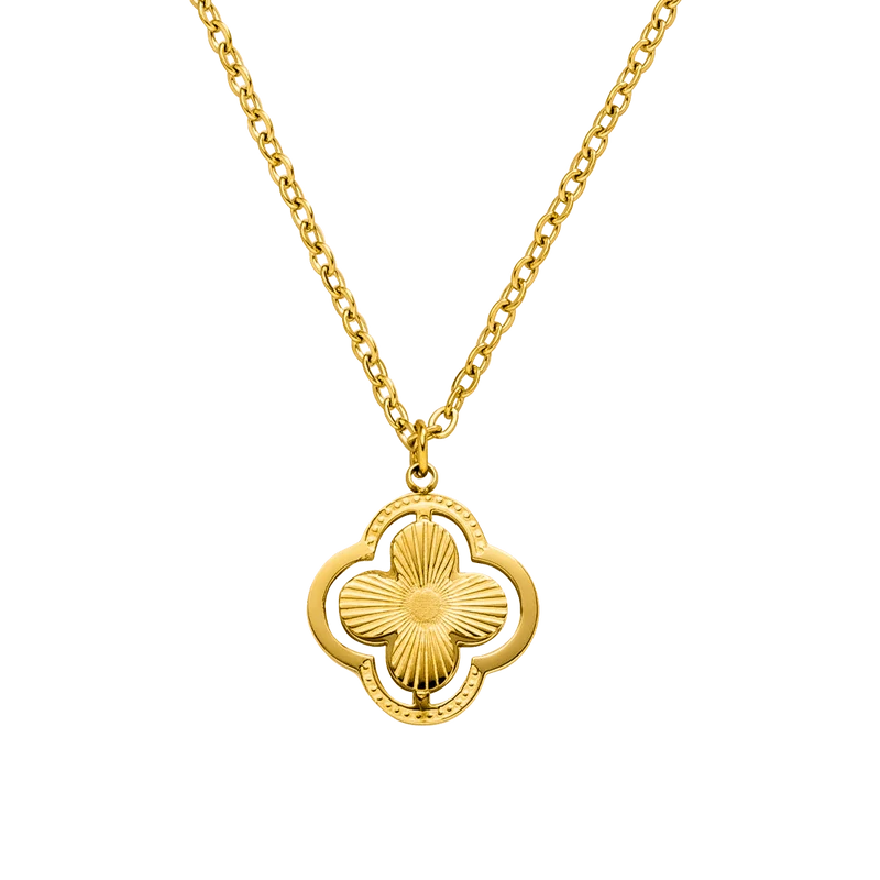 Double Clover Kette | 18K vergoldet