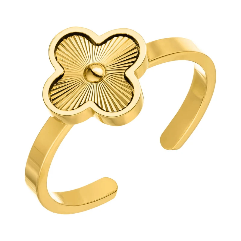 Shine Clover Ring | 18K vergoldet