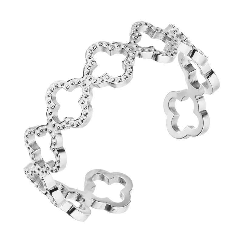 Dot Clover Ring | 18K vergoldet