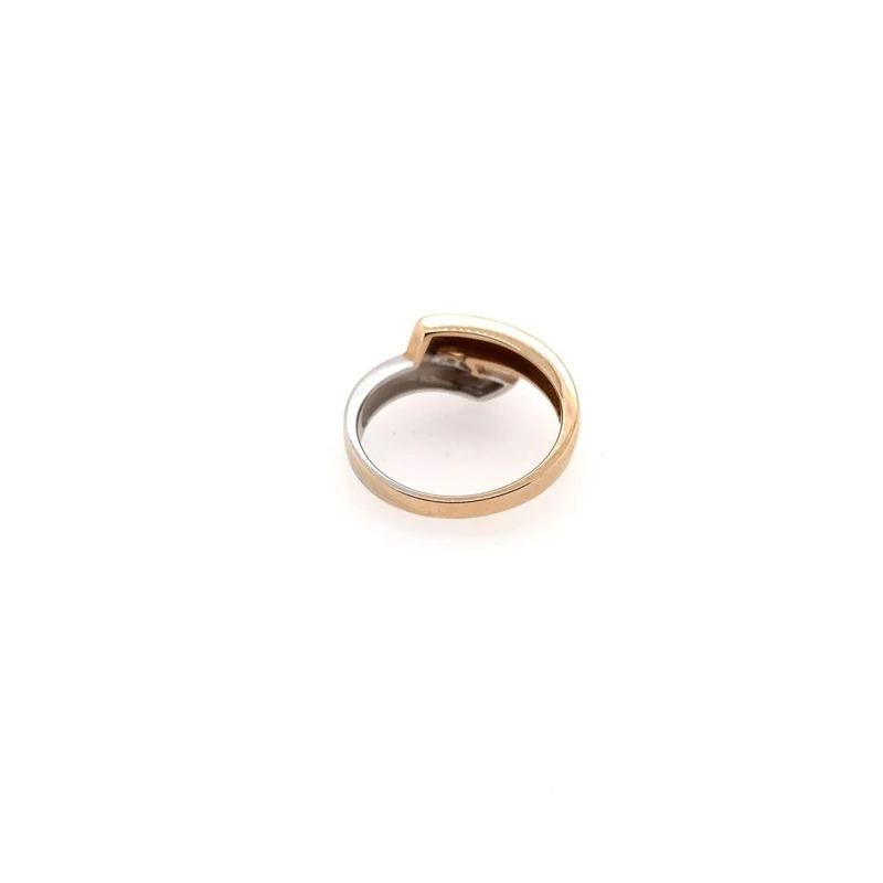 Ring Bicolor Gold 585 mit Brillant