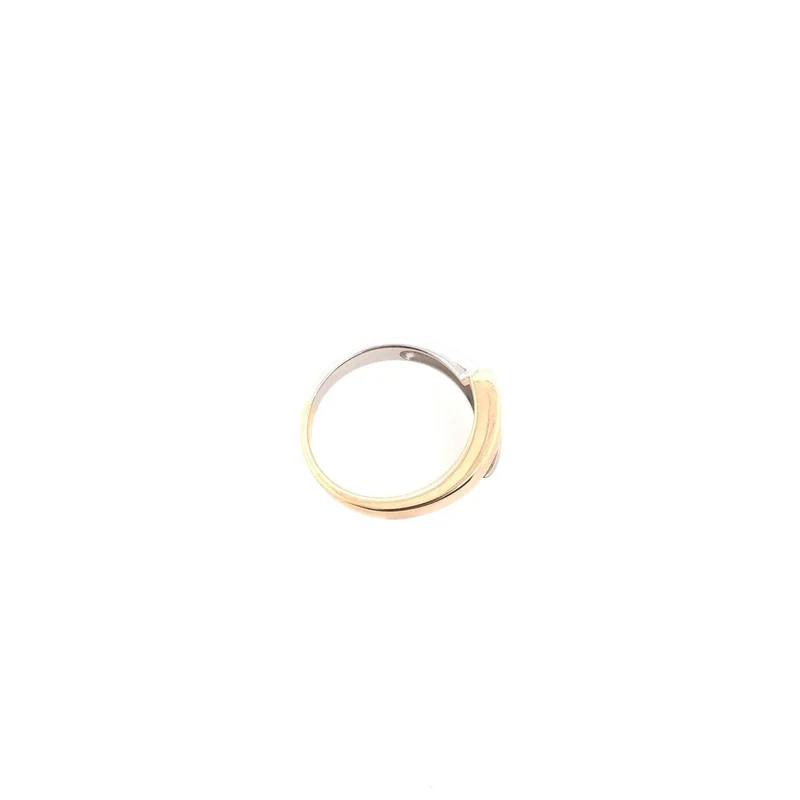 Ring Bicolor Gold 585 mit Brillant