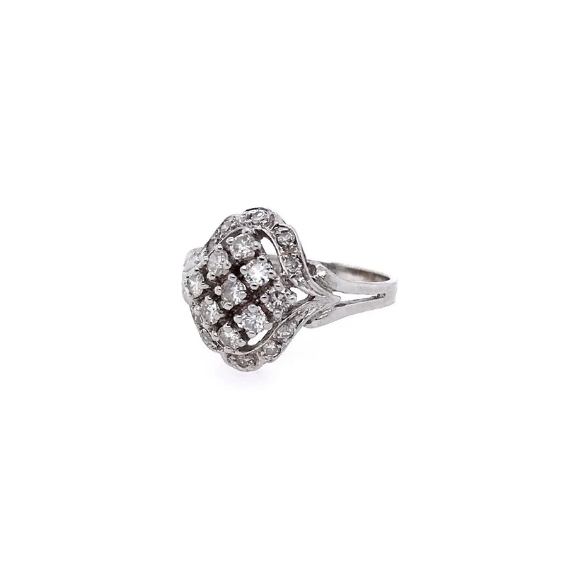 Ring Weissgold 585 mit Diamanten & Brillanten