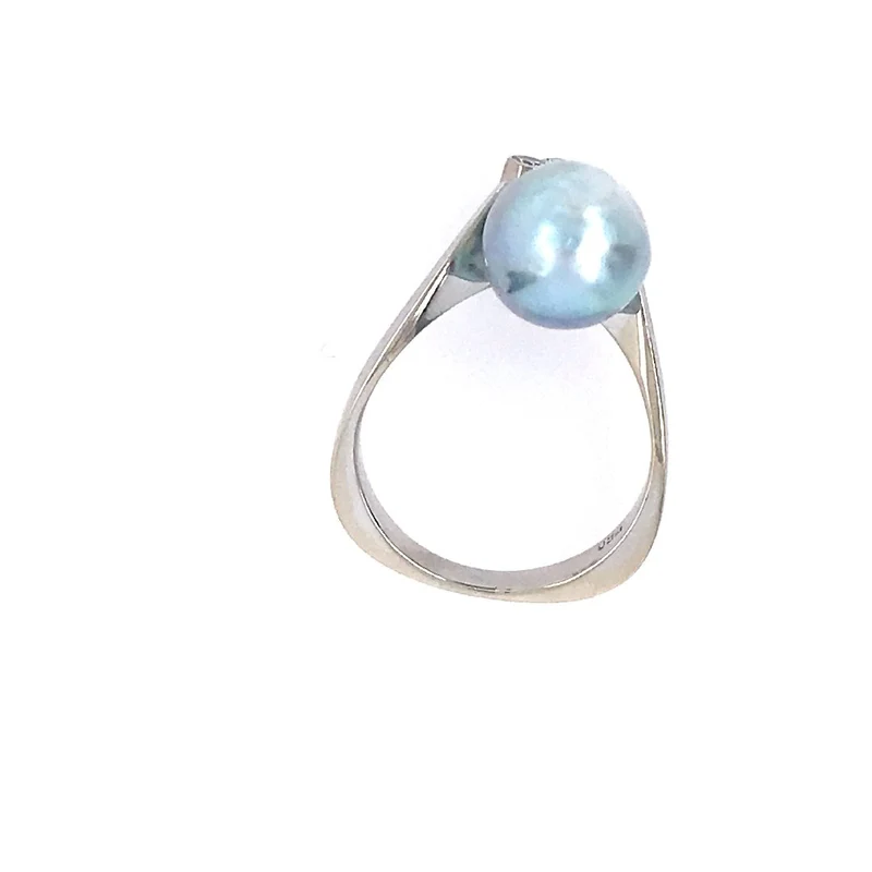 Ring Weissgold 750 mit Perle & Brillanten