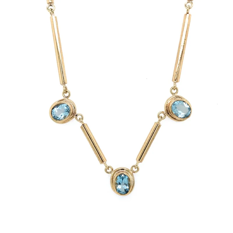Kette Gelbgold 750 mit Topas