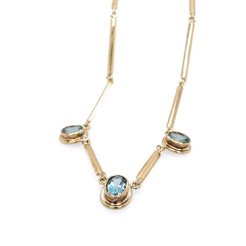 Kette Gelbgold 750 mit Topas