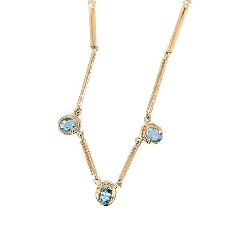 Kette Gelbgold 750 mit Topas