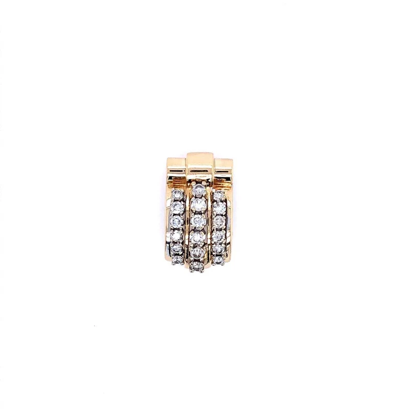 Anhänger Bicolor Gold 585 mit Brillanten