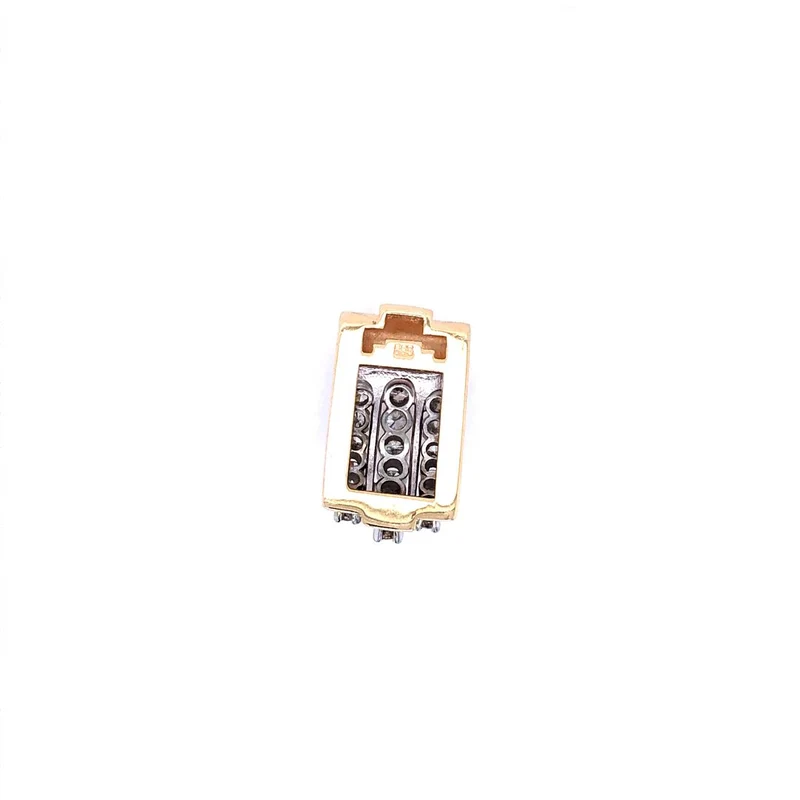 Anhänger Bicolor Gold 585 mit Brillanten