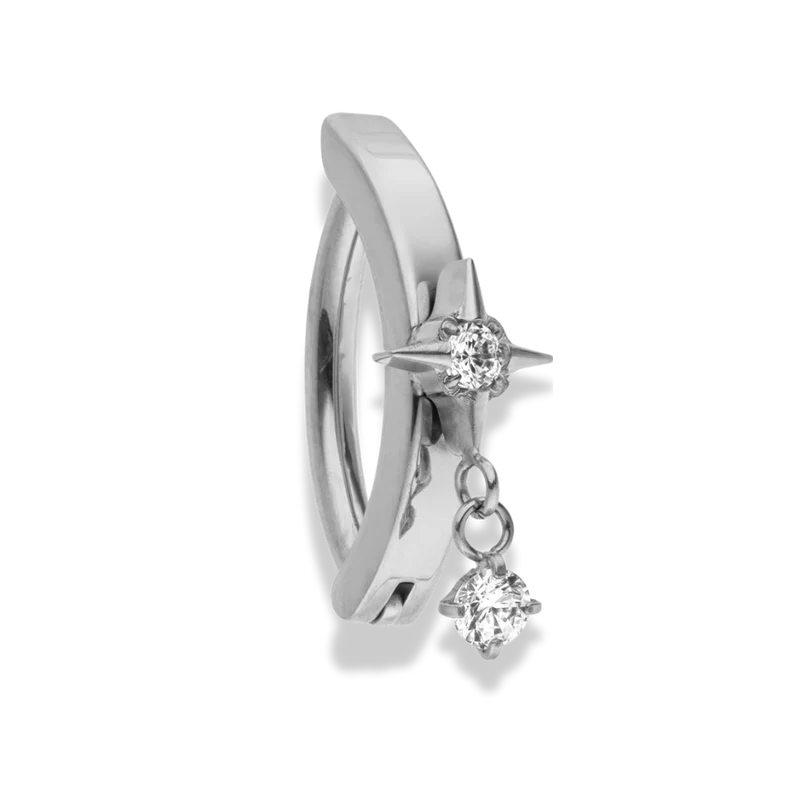 Northern Star Belly Piercing 18K Vergoldet