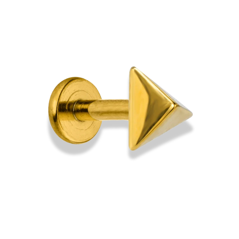 Pyramid Labret Piercing - Titan