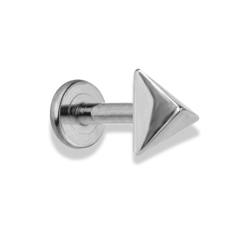 Pyramid Labret Piercing - Titan