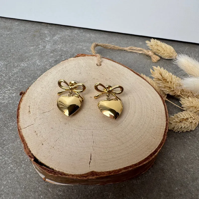 HEAVY HEART Stecker | Gold
