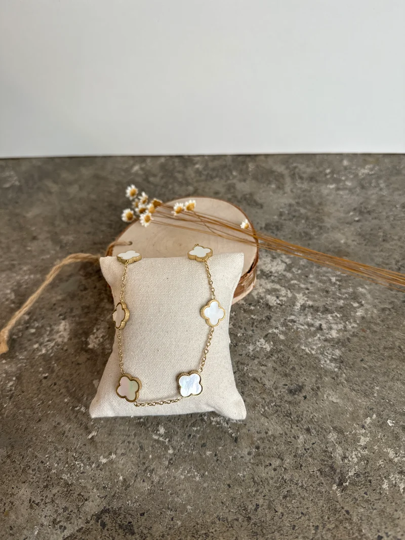 ROSIE Kette | Gold Weiß