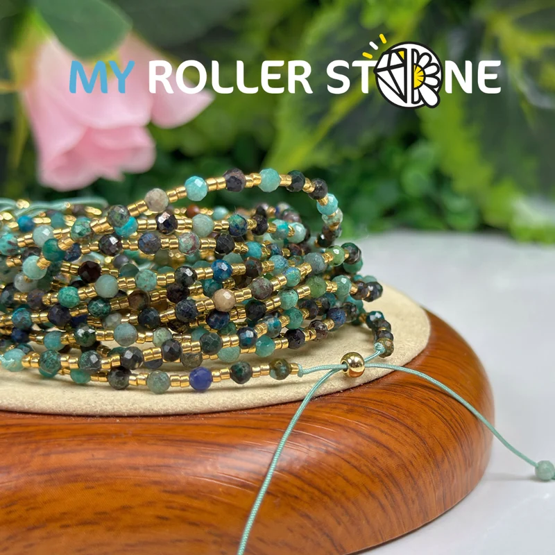 Verstellbares Chrysokoll-Armband