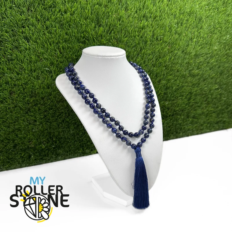Mala mit 108 Perlen aus Lapislazuli