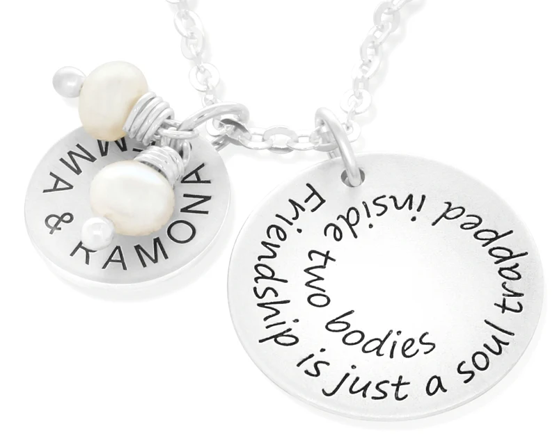 KETTE MIT GRAVUR, FREUNDSCHAFT, BEST FRIENDS, NAMENSKETTE 925 SILBER