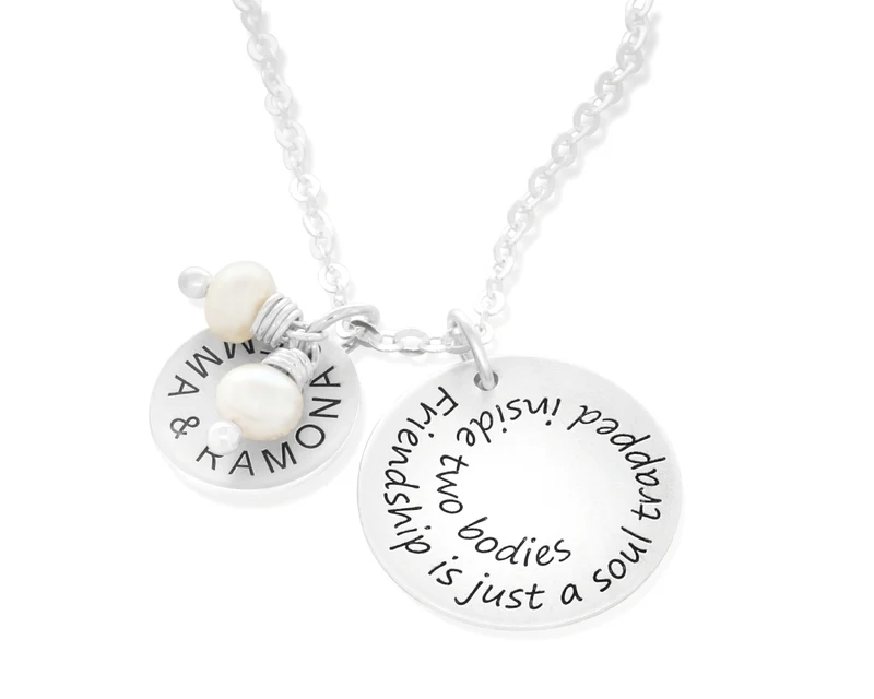 KETTE MIT GRAVUR, FREUNDSCHAFT, BEST FRIENDS, NAMENSKETTE 925 SILBER
