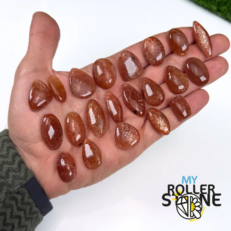 Kleine, freigeformte Sonnenstein-Anhänger 5A