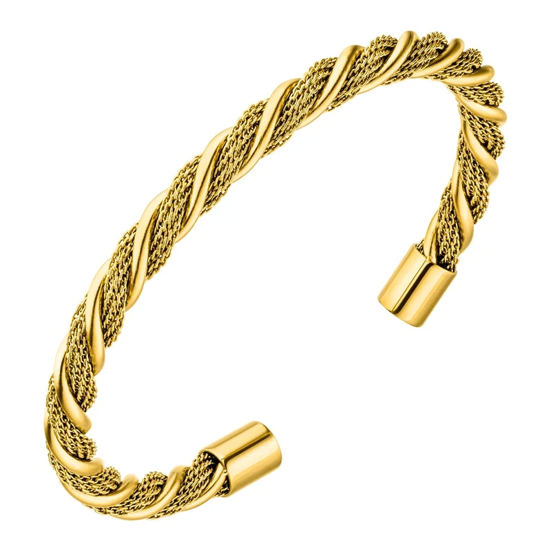 Twist Armreif | 18K vergoldet