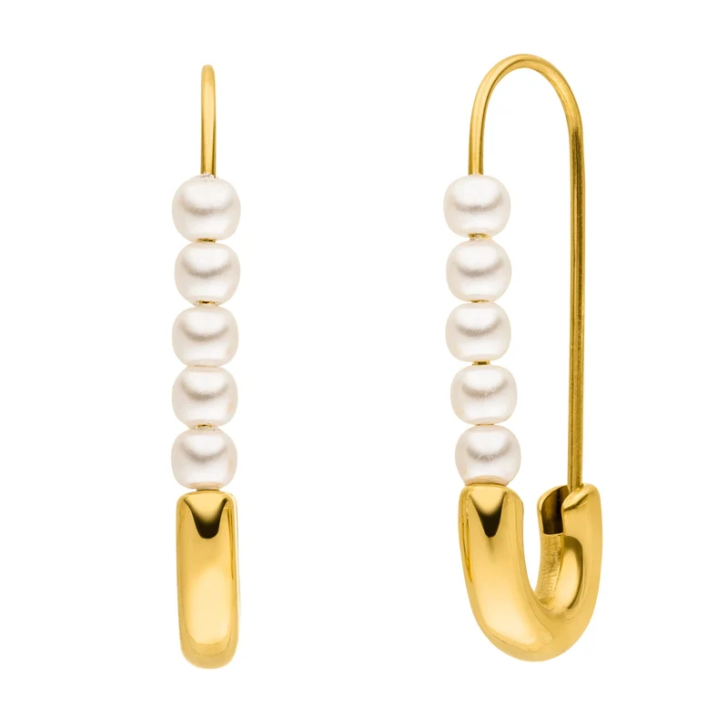 Pin Pearl Ohrringe | 18K vergoldet