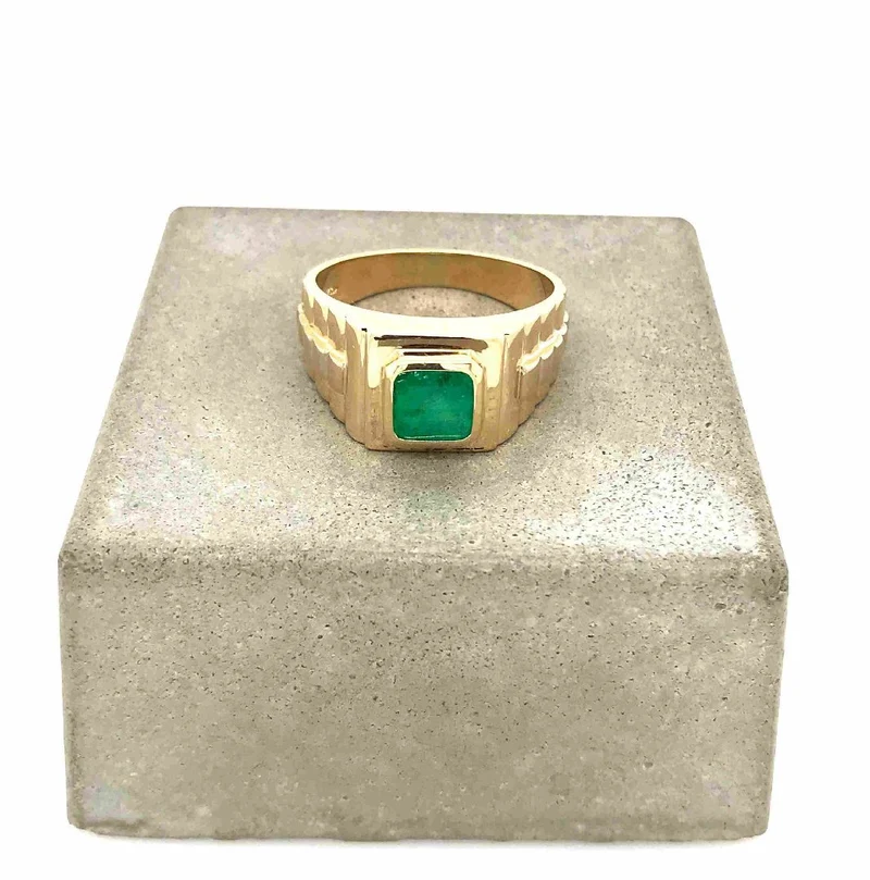 Ring Gelbgold 750 mit Smaragd
