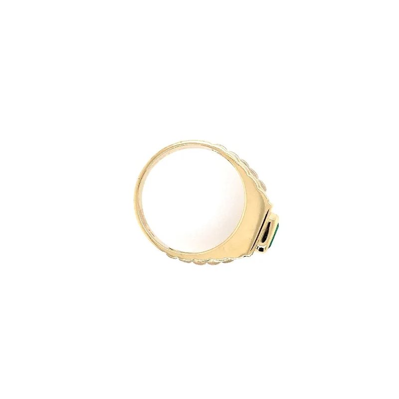 Ring Gelbgold 750 mit Smaragd