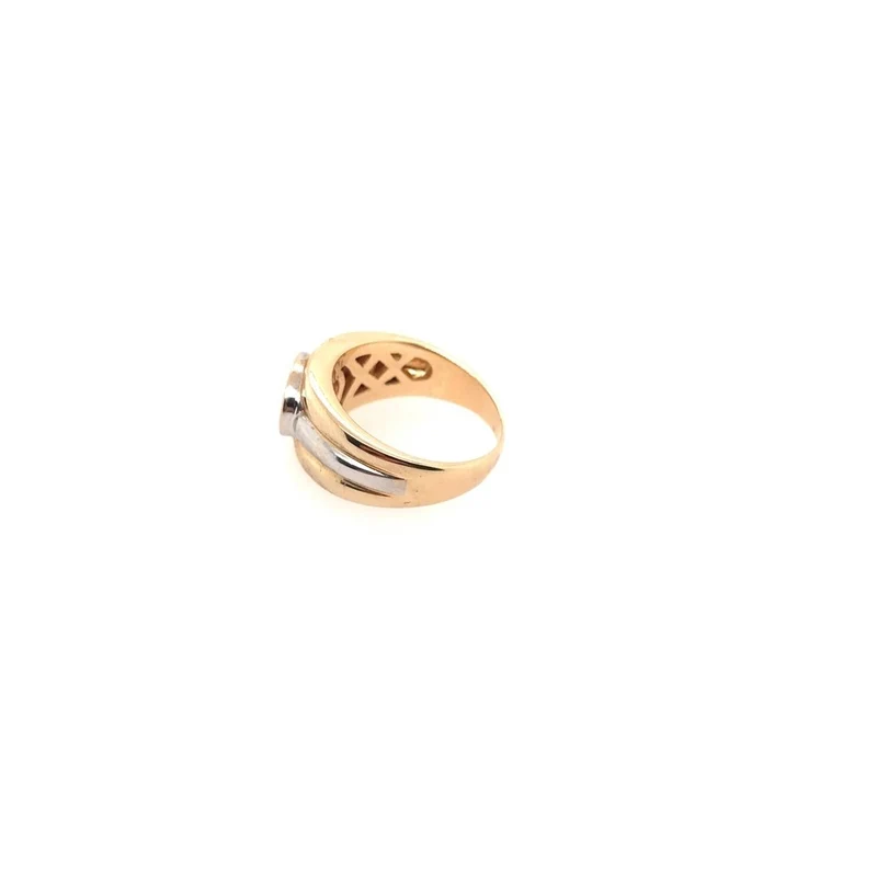 Ring Bicolor Gold 585 mit Citrin