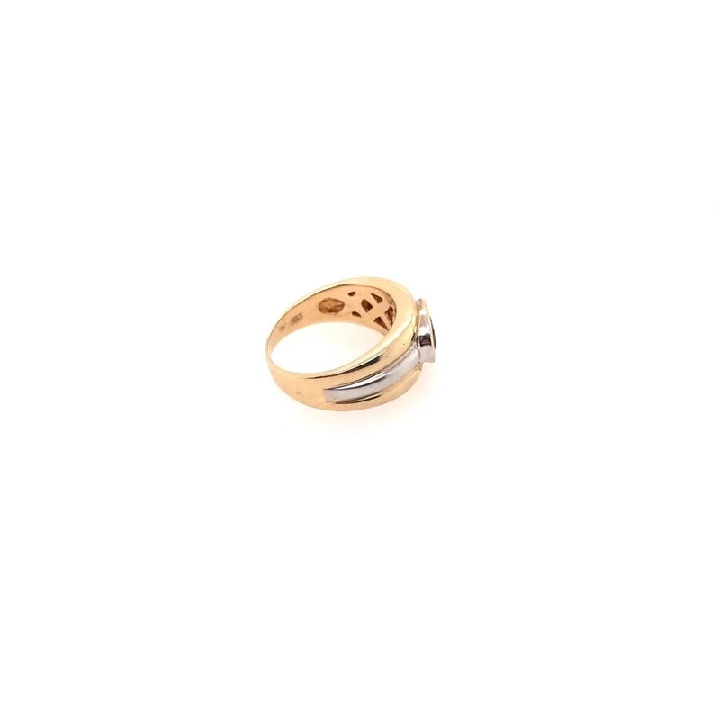 Ring Bicolor Gold 585 mit Citrin