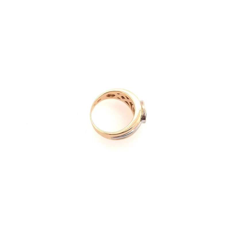 Ring Bicolor Gold 585 mit Citrin
