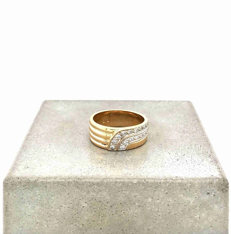 Ring Gelbgold 750 mit Brillanten