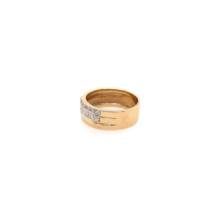 Ring Gelbgold 750 mit Brillanten