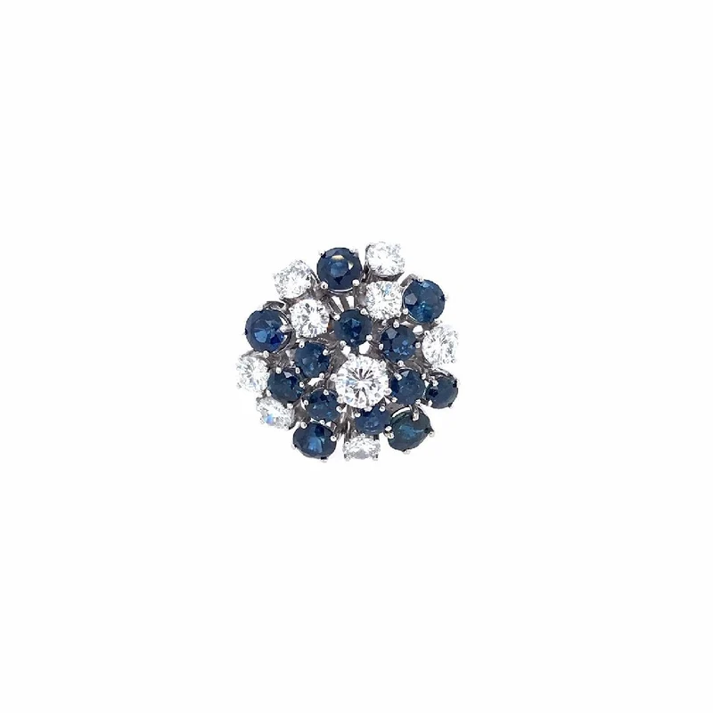 Ring Weissgold 750 mit Safiren & Brillanten