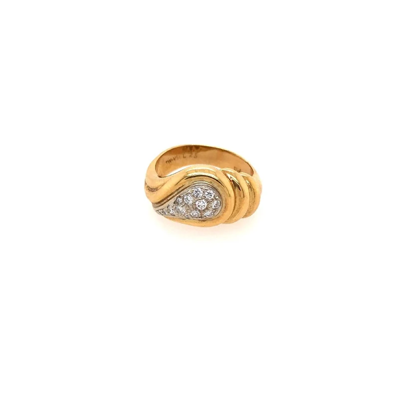 Ring Bicolor Gold 750 mit Brillanten