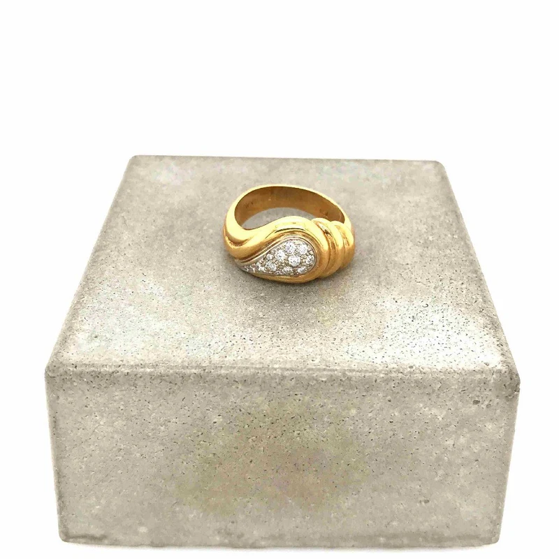Ring Bicolor Gold 750 mit Brillanten