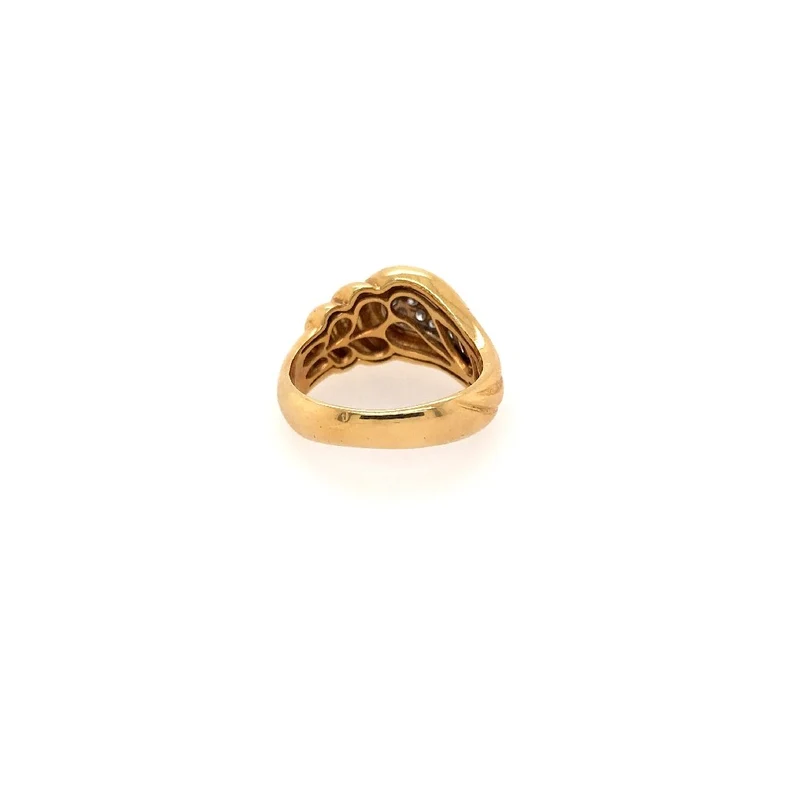 Ring Bicolor Gold 750 mit Brillanten