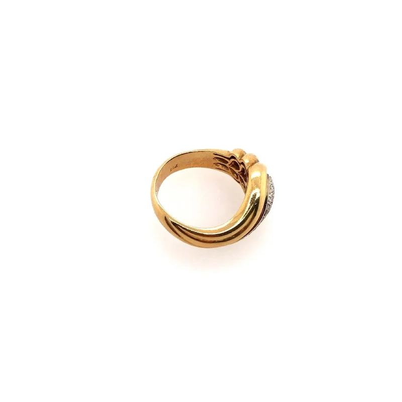Ring Bicolor Gold 750 mit Brillanten