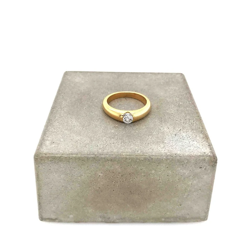 Solitaire Gelbgold 750 mit Brillant