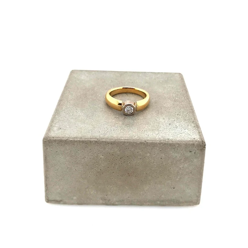 Ring Bicolor Gold 750 mit Brillant