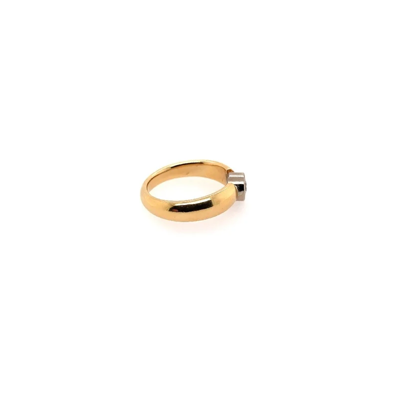 Ring Bicolor Gold 750 mit Brillant