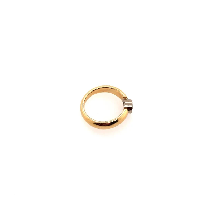Ring Bicolor Gold 750 mit Brillant