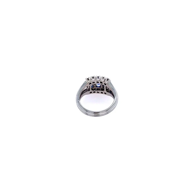 Ring Weissgold 750 mit Saphir & Brillanten