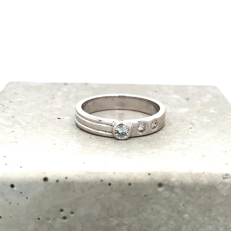 Ring Weissgold 585 mit Brillanten