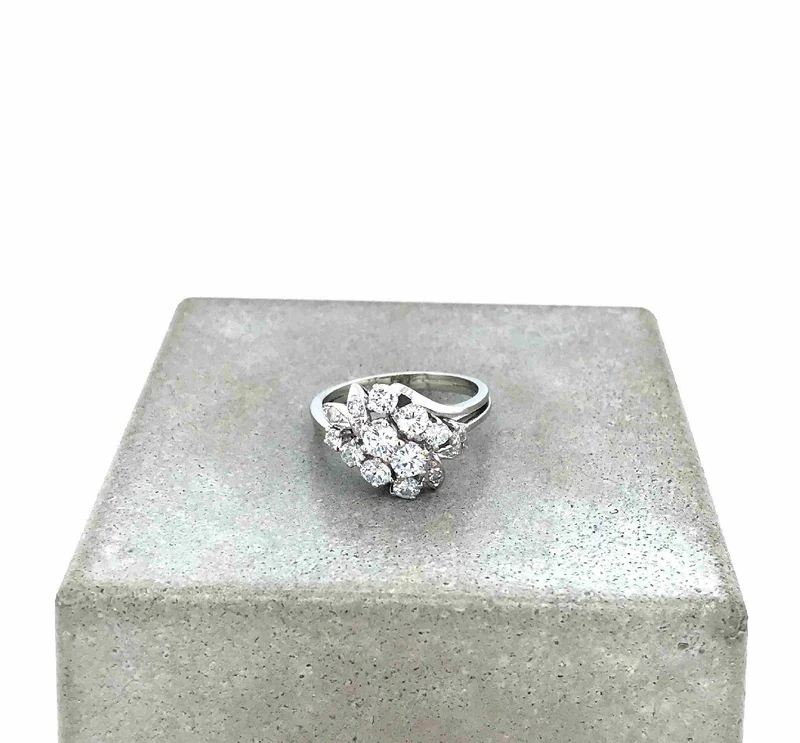 Ring Weissgold 750 mit Brillanten & Diamanten