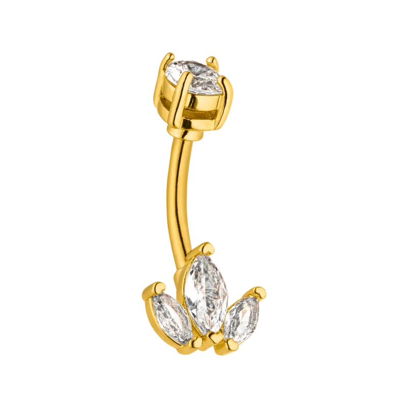 Lotus Belly 2.0 Piercing 18K Vergoldet