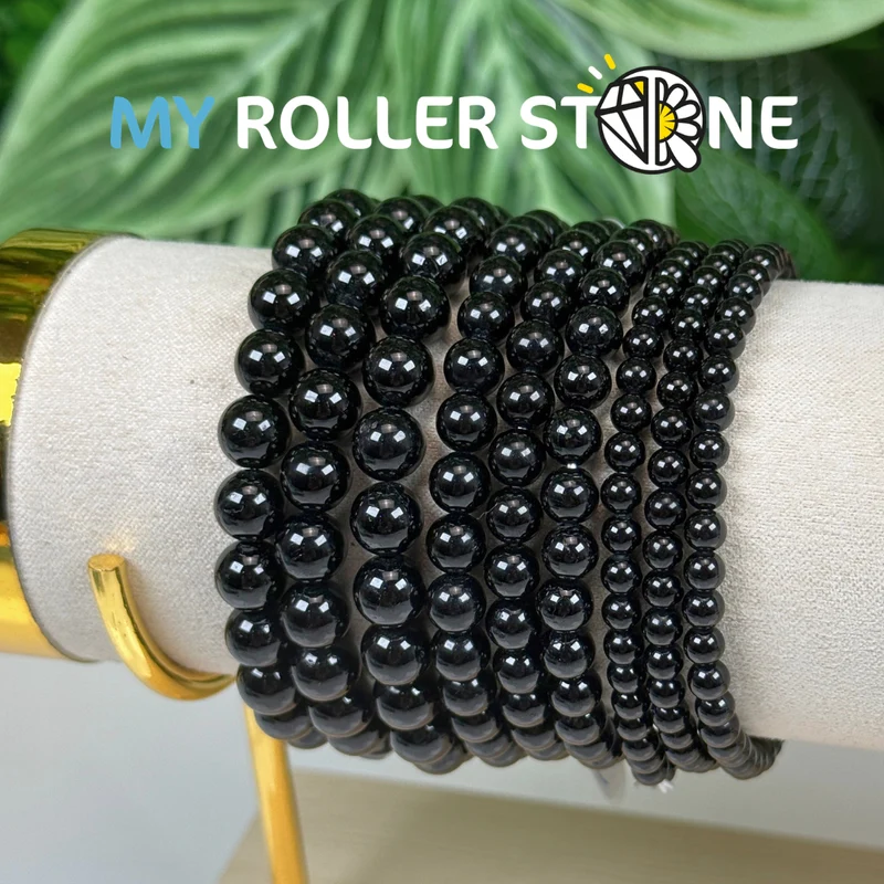 Schwarzes Turmalin-Armband